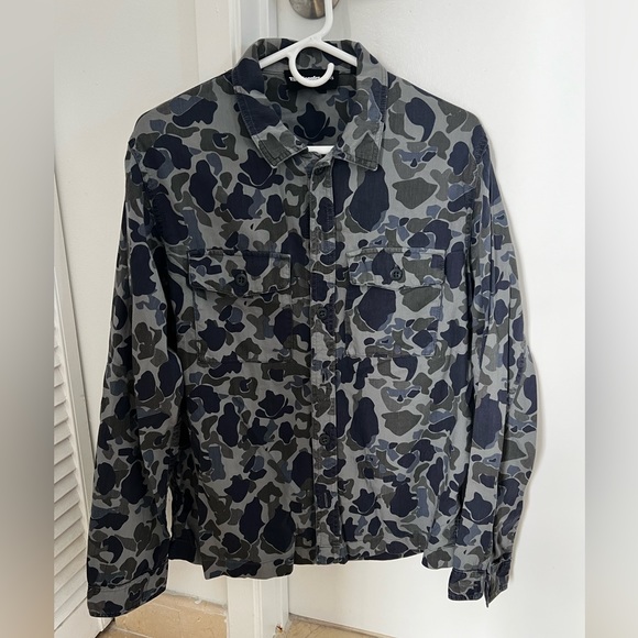 The Kooples Other - The Kooples blue Camo shirt